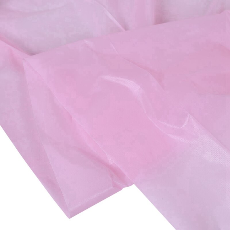 2x peva engangs duker duk dekke fest catering arrangementer servise, rosa og hvitt