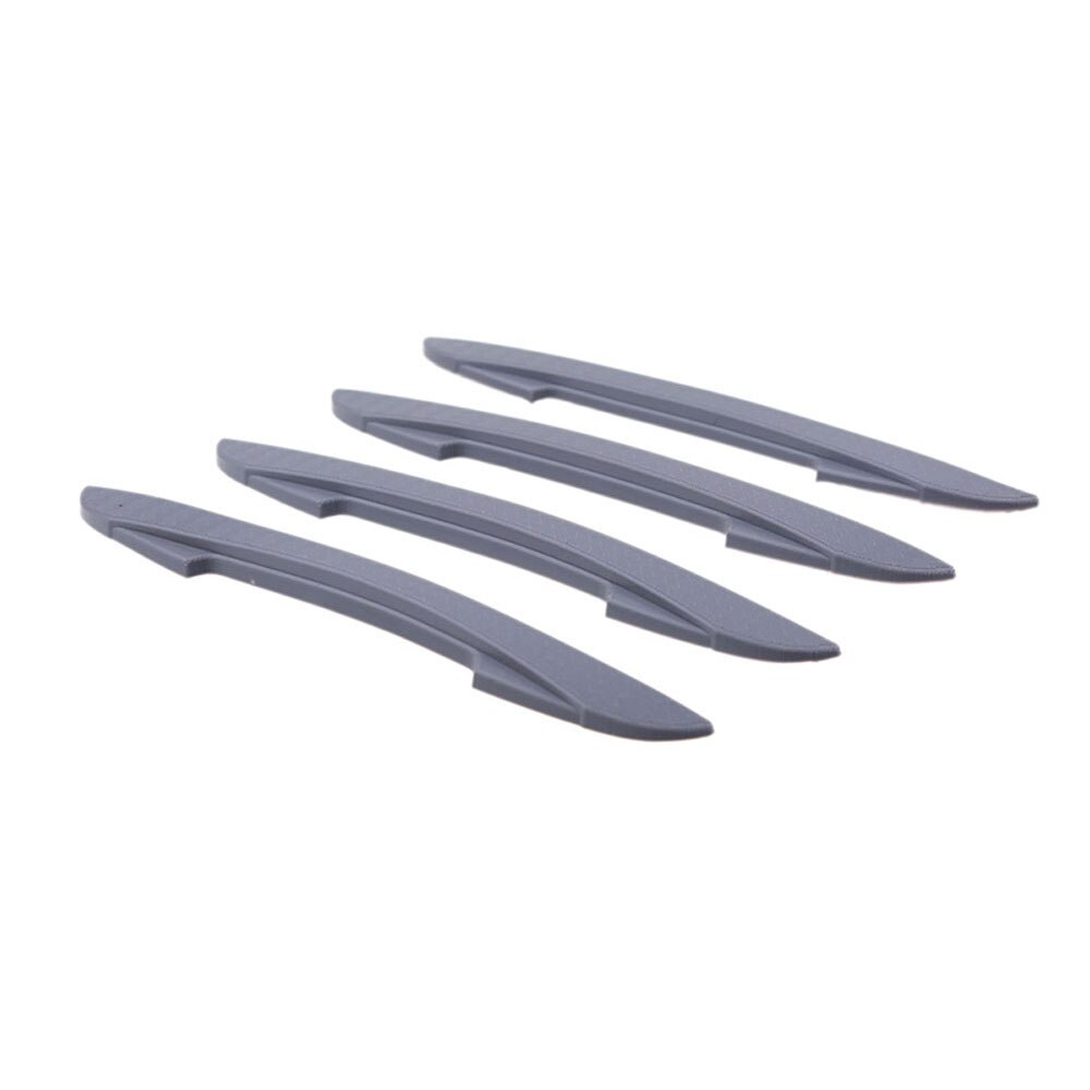 4Pcs/Set Car Door Edge Guards Anti-Collision Sticker Edge Bar Crash-Proof Anti-Scratch Car Protector: Gray