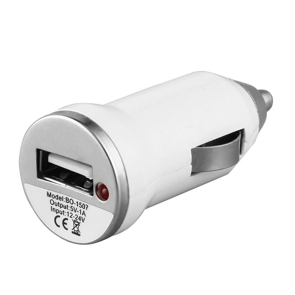 USB Car Charger Charging Power Adapter Input 12-24V DC Output 5.0V 1000mA for Apple iPod Touch For iPhone 4 3G 4G 4S