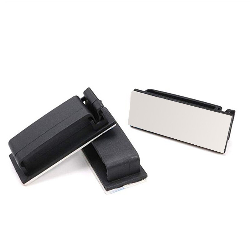 50/100 Pcs Self Adhesive Finisher Wire Clamp Packs Of Cable Management Clips, Firm Adhesive Pad Clips Wire Management Organizer
