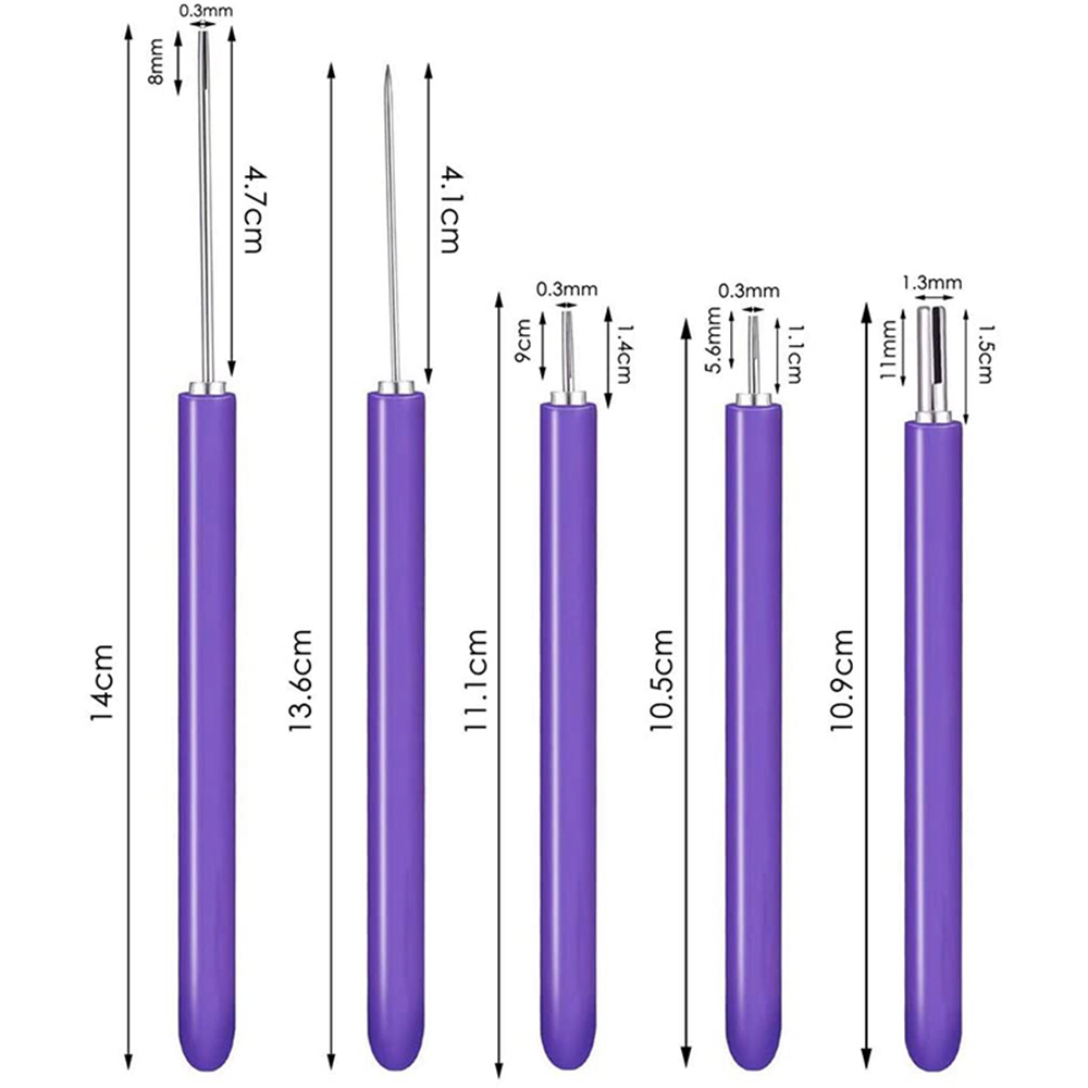 DIY Paper Quilling Tools Slotted Kit Quilling Needle Pen Curling Paper Cardmaking Project Tools Set for Beginner