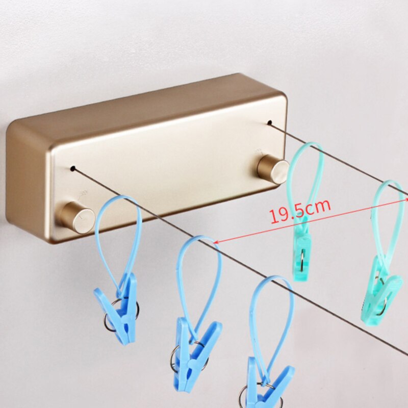 Clothes Line Dryer Bathroom Accessories Drying Rack White/Black/Golden/Silver Clothesline Rack Laundry Dryer Double Layer