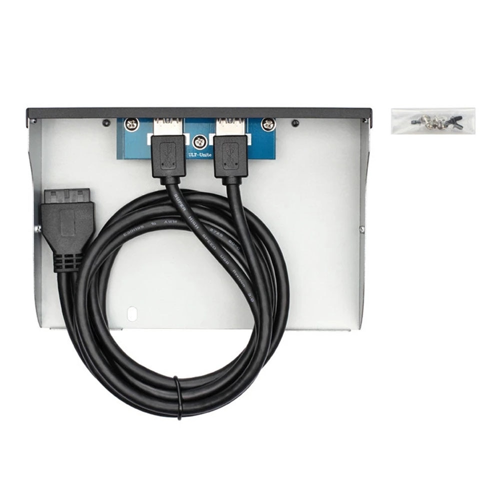 MOWU 2 Port USB 3.0 5.25 inch Custom Computer Case CD ROM Drive Bay Front Panel