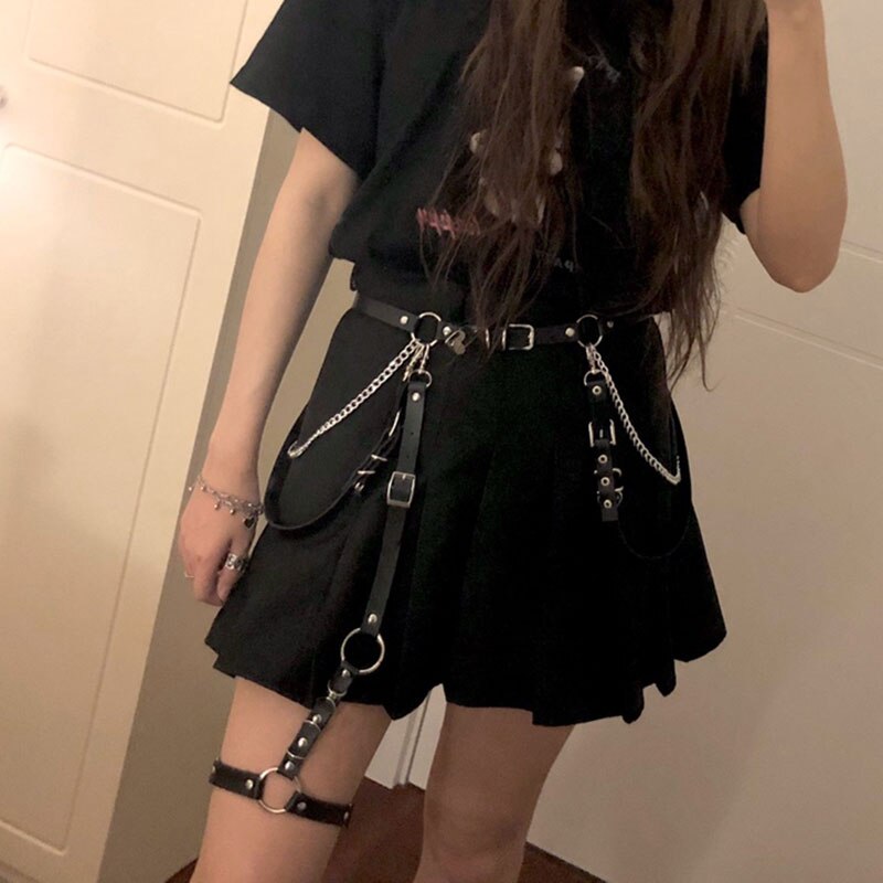 Punk Rock Detachable Chain Belt Multi-purpose Waist Chain Belt for Women PR