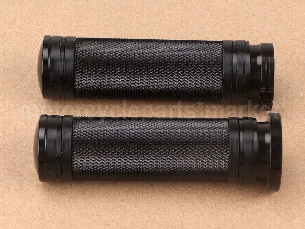 Motorrad Schwarz 1 "25mm Hand Griffe Aluminium Für Harley Sportster 883 1200 XL VRSC touren Dyna Softail Kunden 96-hoch Griff Bar