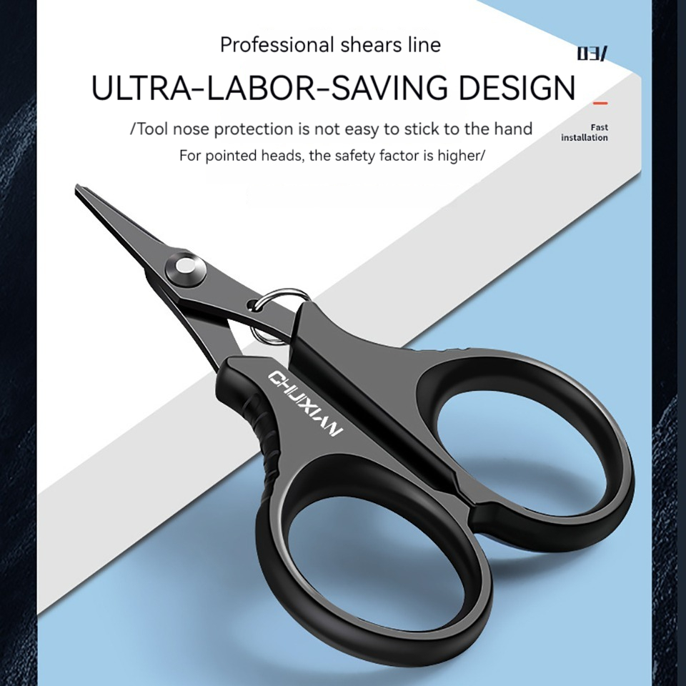 1 st liten fiskesax linskärare skärande fiskebeten fisketång sax med förlorat rep fiskeredskap