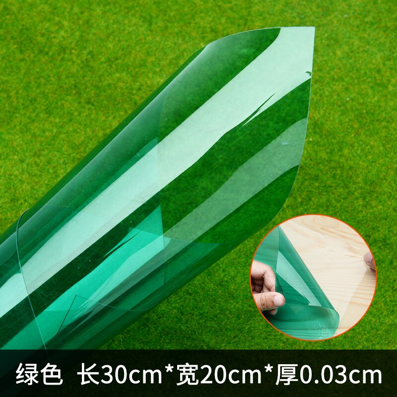 5pcs DIY PVC transparent sheet ABS colorful sheet 200*300mm thickness 0.3mm 0.5mm: 20x30x0.03cm green