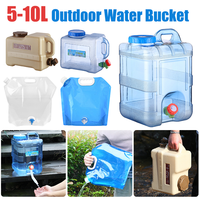 5/7.5/8/10/12/15L Capaciteit Outdoor Water Emmer Draagbare Rijden Wateater Emmer Draagbare Tank Container met Kraan Voor Camping
