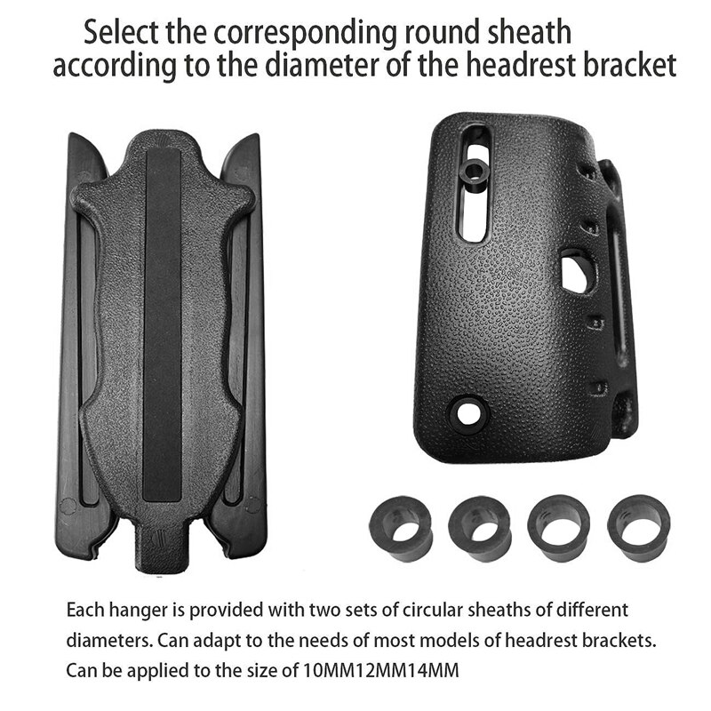 Car Seat Foldable Coat Rack Hanger Seat Chair Back Car Suit Hanger for Coat Jacket (Black)