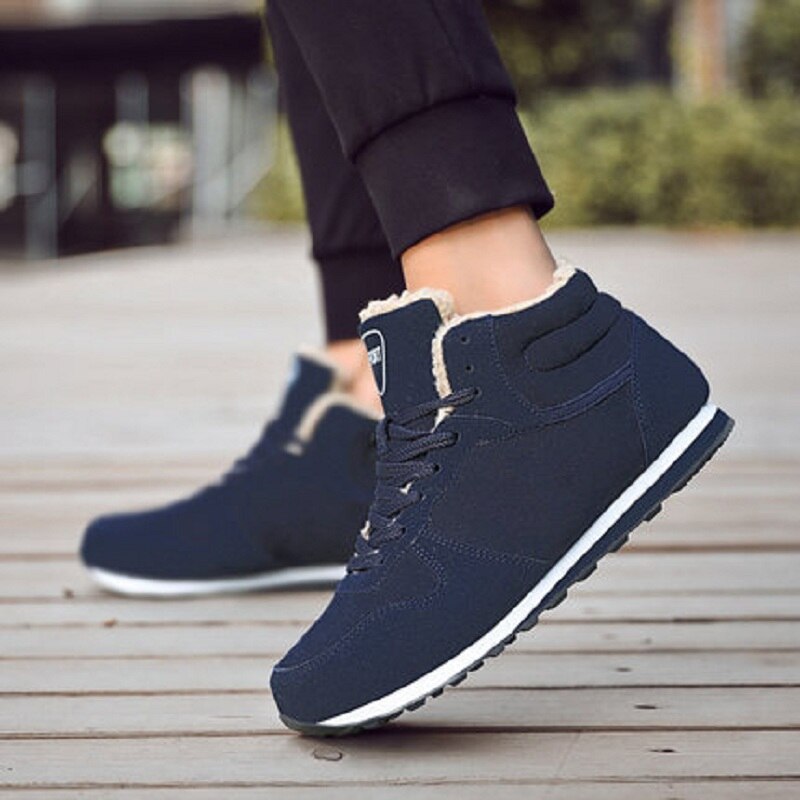 Heren sneakers warme winterschoenen heren casual schoenen sneakers warme bont sneeuw heren sneaker casual sneaker heren schoenen plus size