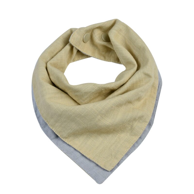 XCQGH Biancheria per Neonati Bavaglini Del Bambino Reversibile Bandana Drool Bib Saliva Asciugamano di Cotone Della Ragazza del Ragazzo Appena Nato Triangolo Sciarpa Tovagliolo Quadrato: Beige