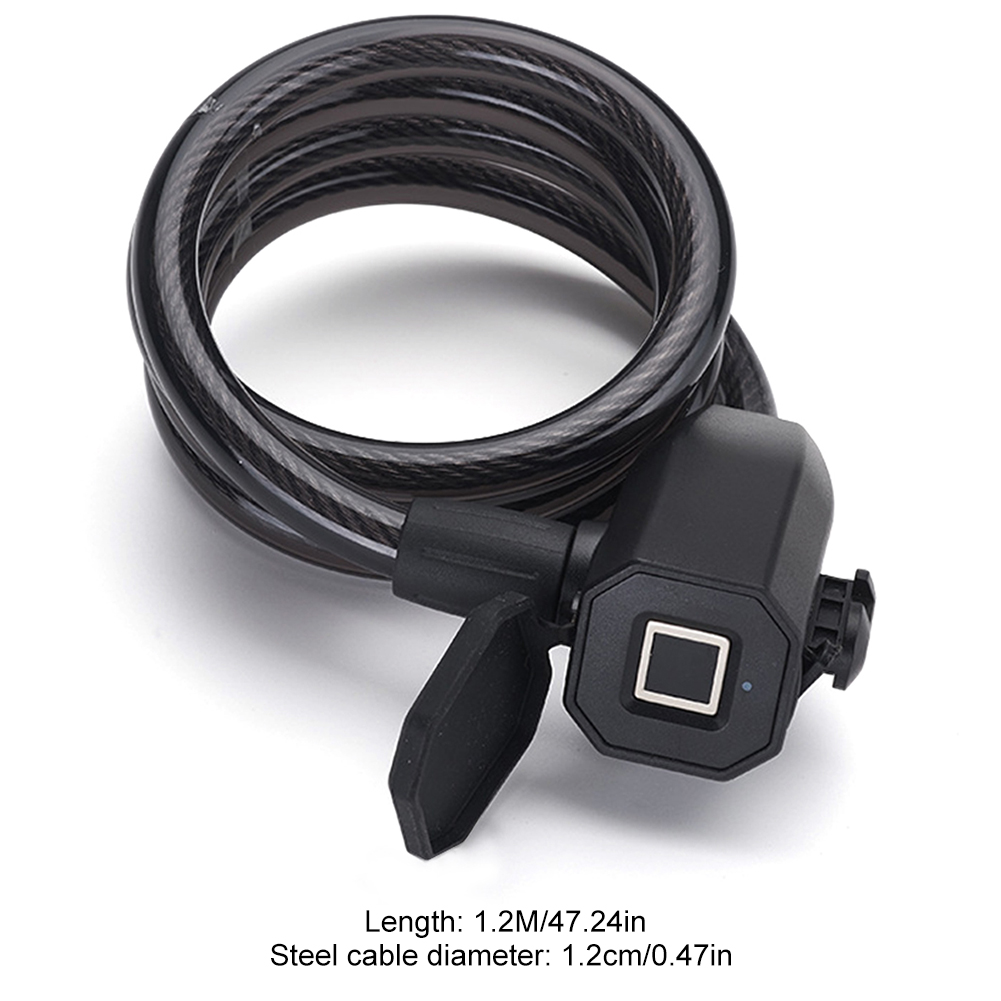 Fingerabdruck-Fahrradschloss, USB-Aufladung, schlüsselloses Motorrad-Sicherheitsschloss, Diebstahlsicherung, Fahrradschloss für Elektrofahrrad, Rolle: Ursprünglich Titel