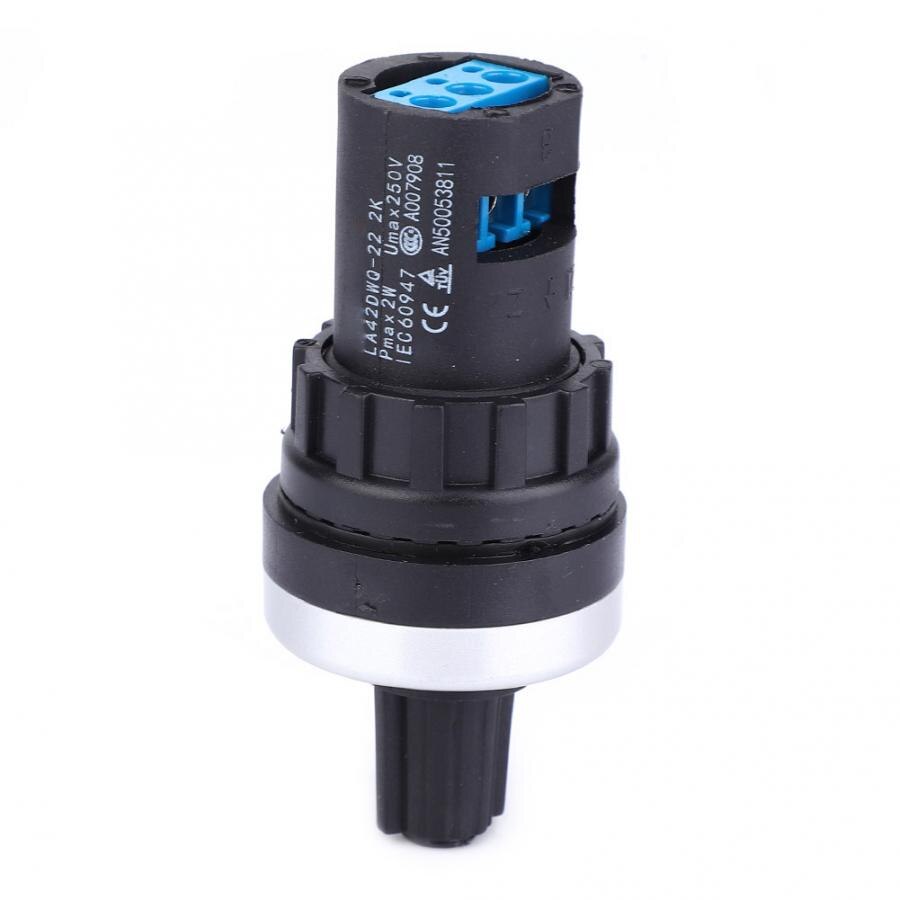 2K Potentiometer LA42DWQ Hoge Nauwkeurigheid Variabele Snelheid Verstelbare Enkele Cirkel Potentiometer 22Mm 2K Potentiometer