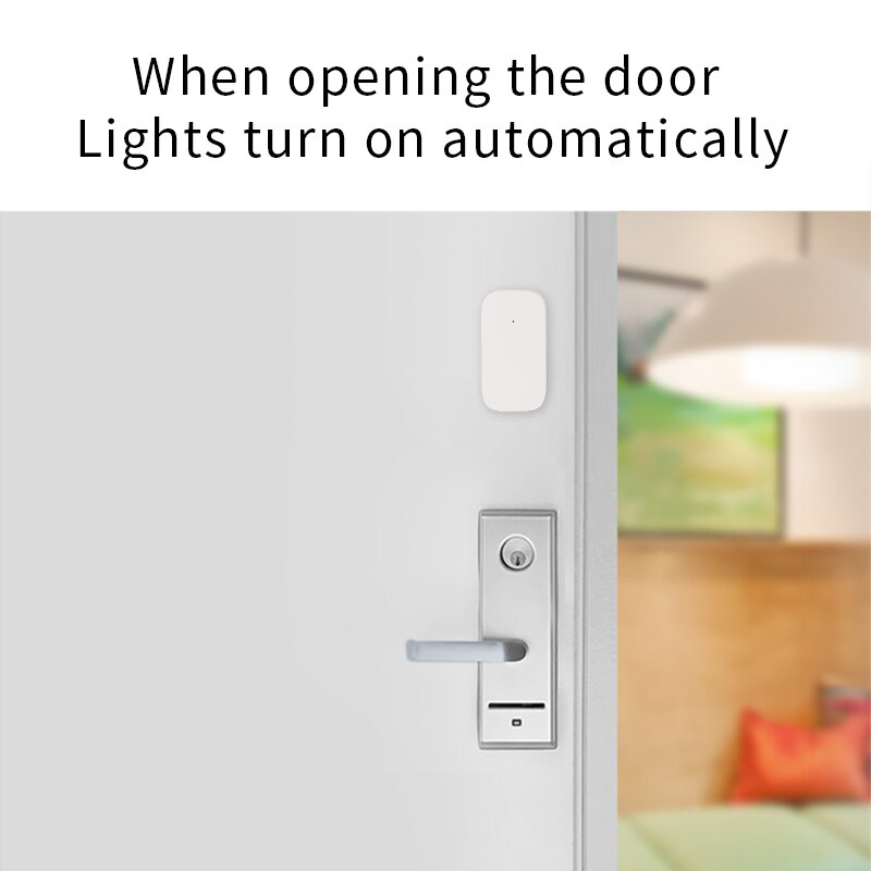 Xiaomi Aqara sensore per porte e finestre Zigbee connessione senza fili telecomando intelligente mini sensore per porte funziona con MiHome/Mela casa kit