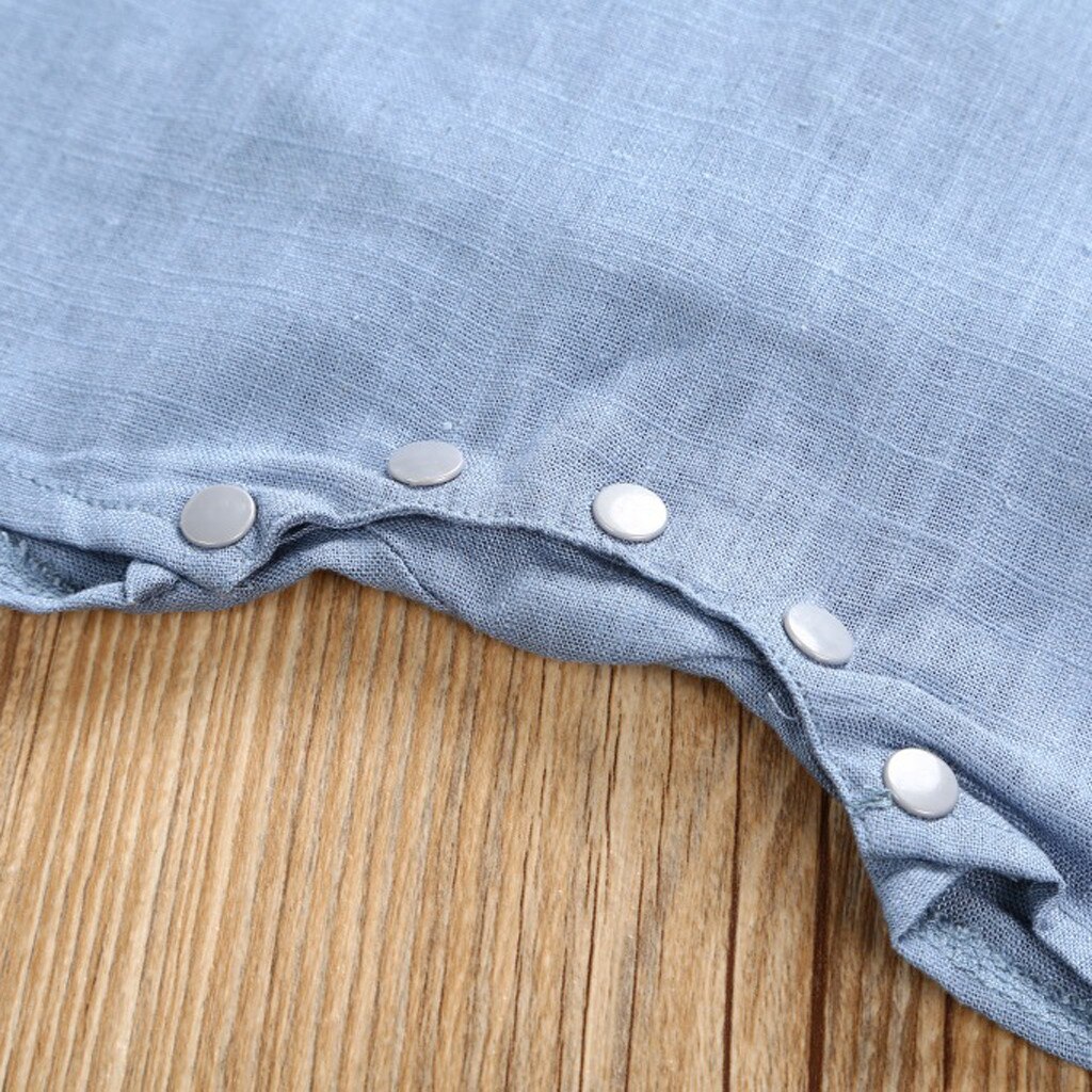 Casual Baby Clothes Summer Newborn Infant Baby Girl Boy Sleeveless Gallus Romper Jumpsuit Set Overalls For Children