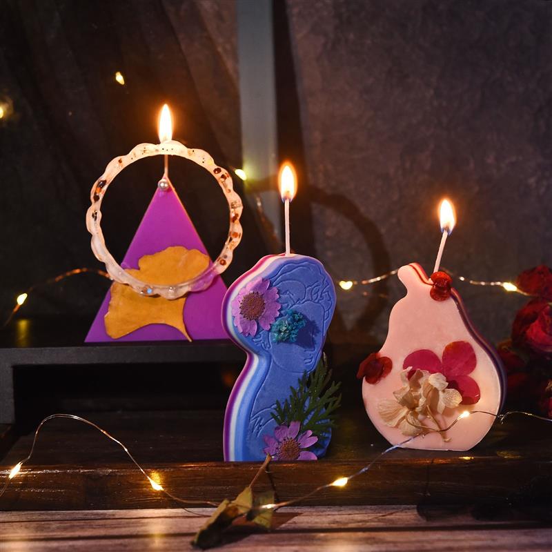 1 Set Candle Making Kit Wicks Sticker DIY Candle Fixator Craft Tools DIY Handmade Candle Set With Cotton Core Holder