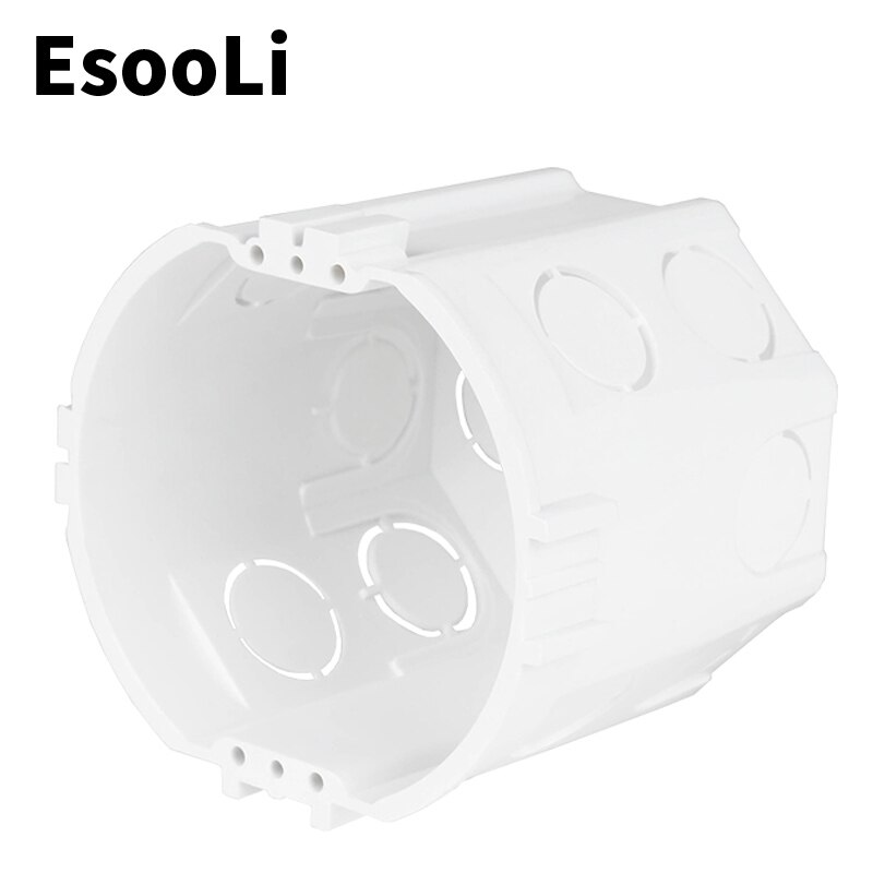Esooli eu europeisk standard 73*62mm kassett universell väggmonteringsbox för väggbrytare och uttag bakbox pop: Default Title
