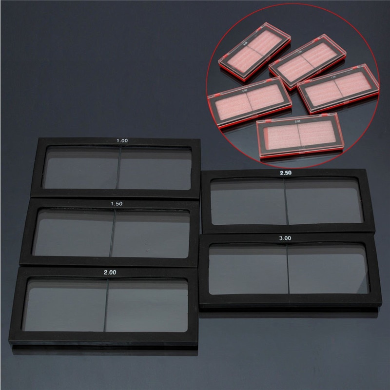 1pc 1.0/1.5/2.0/2.5/3.0 diopter sveise hjelm maske glass forstørrelsesglass pc-linse 11 x 5.5cm
