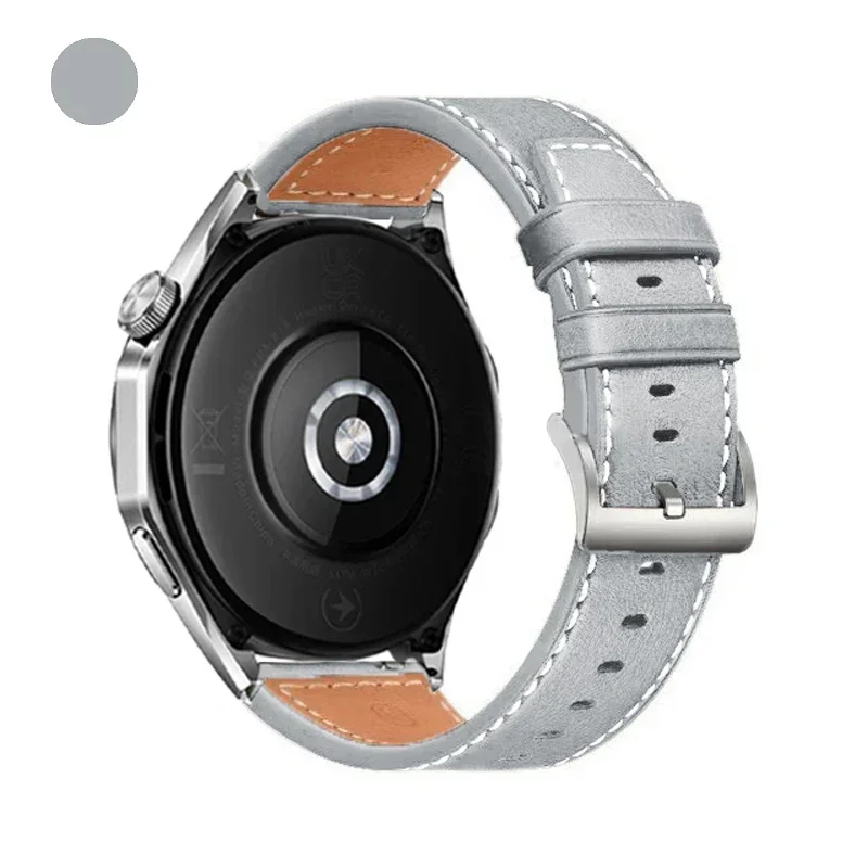 20mm 22mm läderarmband för huawei watch  gt 5 pro 46mm rem  gt 4 3 2 42mm/ watch 4 3 pro/honor watch 2 magiskt armband vardagligt bälte: Kolsvart / 22mm