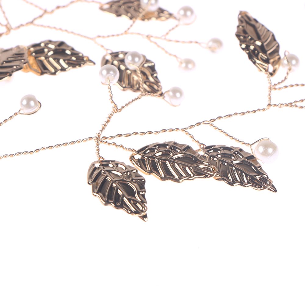 Pasadores de Clip con forma de rama de Metal y hoja dorada a la , pasador de cristal con horquilla con perlas, pasador, pinzas para el pelo, de Peinado Herramienta, triangulación de envíos