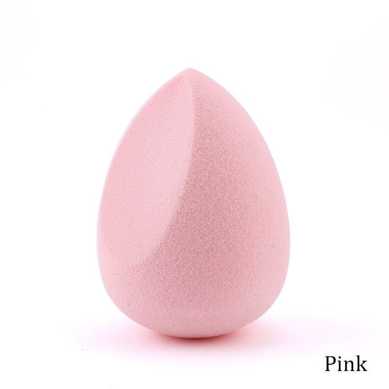 Éponge de maquillage anti-cernes, poudre cosmétique lisse, bouffante, fond de teint en forme de coupe, goutte d'eau, outil mélangeur de maquillage biseauté: WHITE