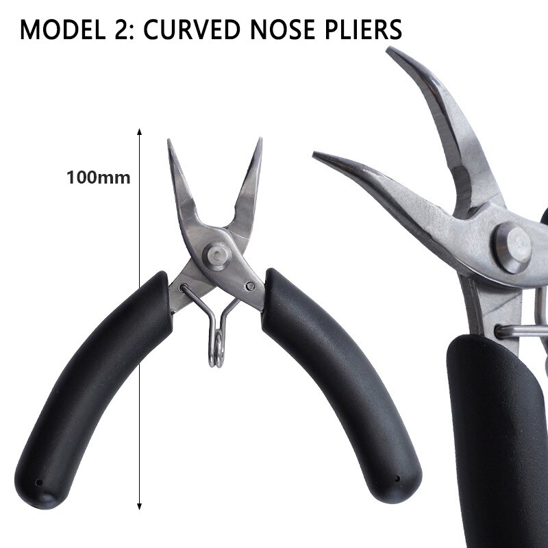 4 Inch Mini Wire Cutter Pliers Diagonal Nipper Nose Pliers Cable Snips Electrical Cutting Pliers Repair Portable DIY Hand Tools: MODEL 2