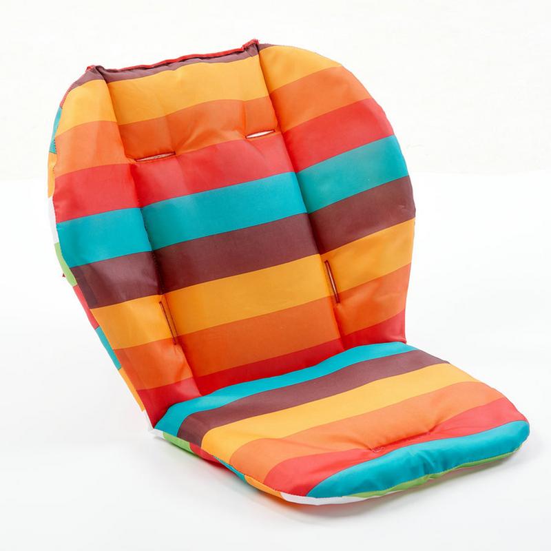 Doppelseitige Regenbogen Wasserdichte Baby Kinderwagen Sitzkissen Bunte Weiche Matratzen Wagen Sitz Pad Kinderwagen matt Zubehör