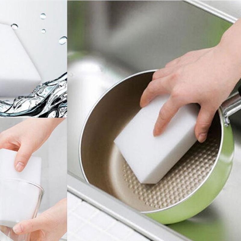 10pcs Magic Sponge Eraser Melamine Cleaner Foam Sponge Scourer