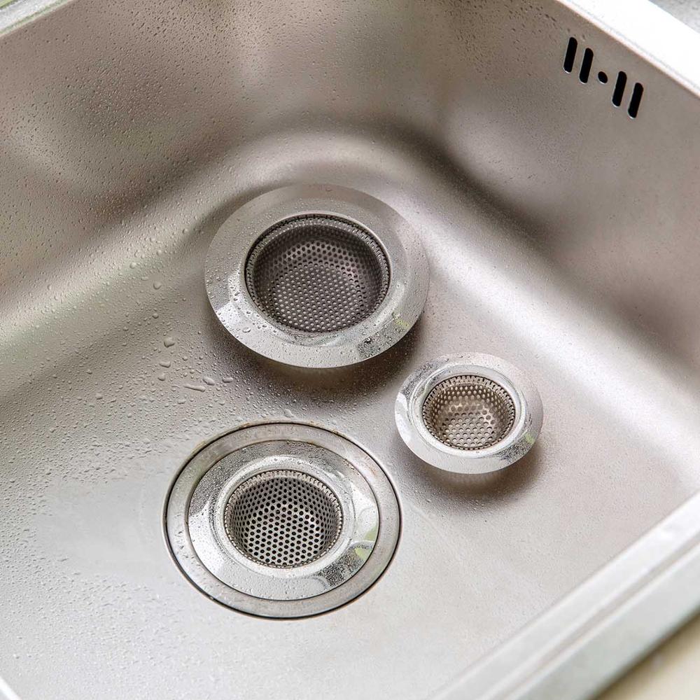 OTHERHOUSE Stainless Steel Kitchen Sink Strainer Drainer Sink Filter Stopper Sewer Filter Net Colander Drain Hair Catcher