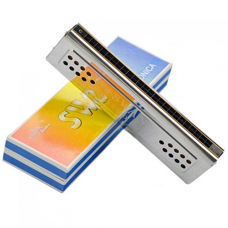 Harmonica Professionele 24 Gaten Sleutel Van C &amp; G Double Side Tremolo Harmonica Houtblazers