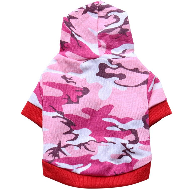 Camouflage kæledyr kat tøj til små katte hættetrøje frakke jakke vest kæledyr tøj kanin dyr kæledyr kat forsyninger 12 b 30 s 2: Lyserød / M