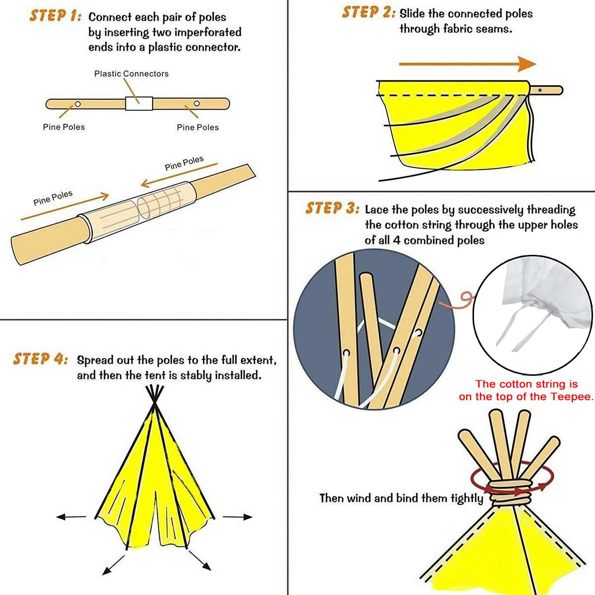 1.6m grand enfants tipi indien jouer tente jouet tente pour enfant Playhouse jouet enfant tentes bébé chambre princesse enfant en bas âge tipis