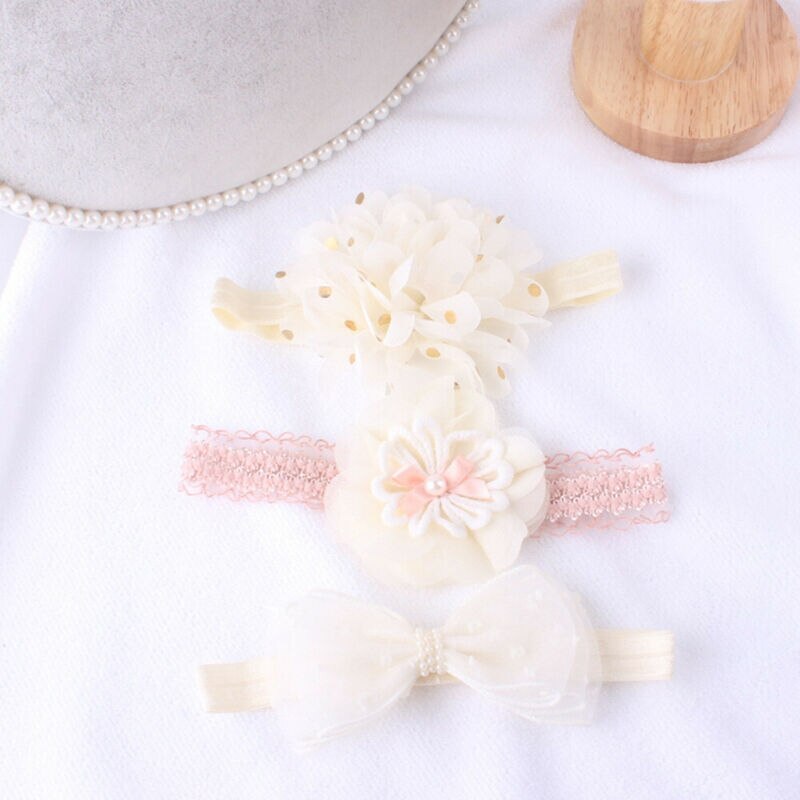 Baby Hoofddeksels Baby Meisjes Baby Peuter Bloem Boog Hoofdband Haarband Accessoires