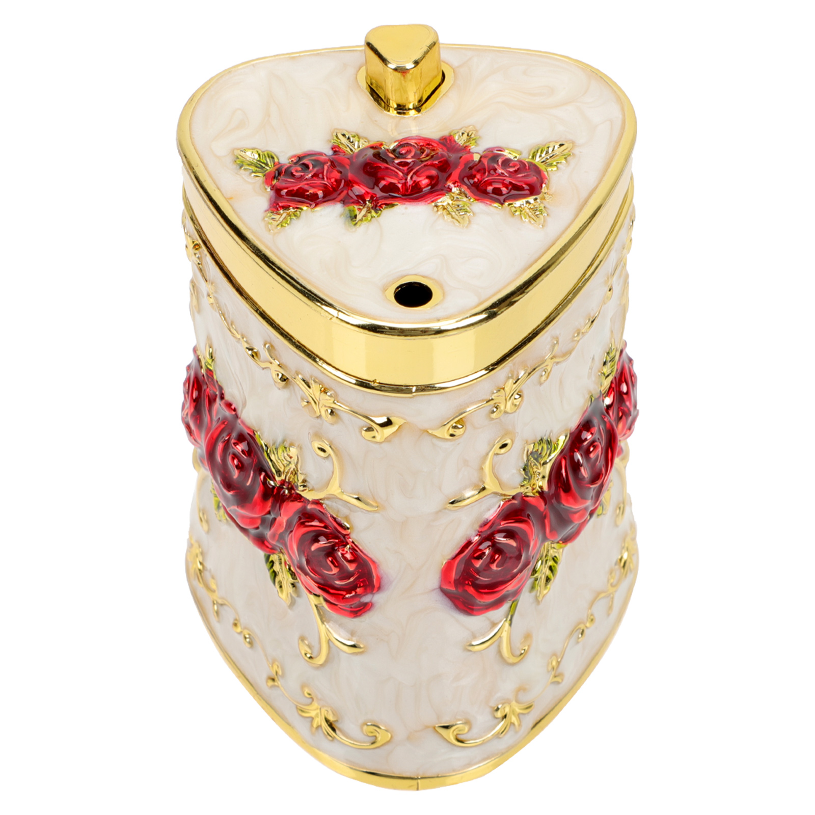 Toothpick Holder Embossment Toothpick Container Decorative Toothpick Box: Golden