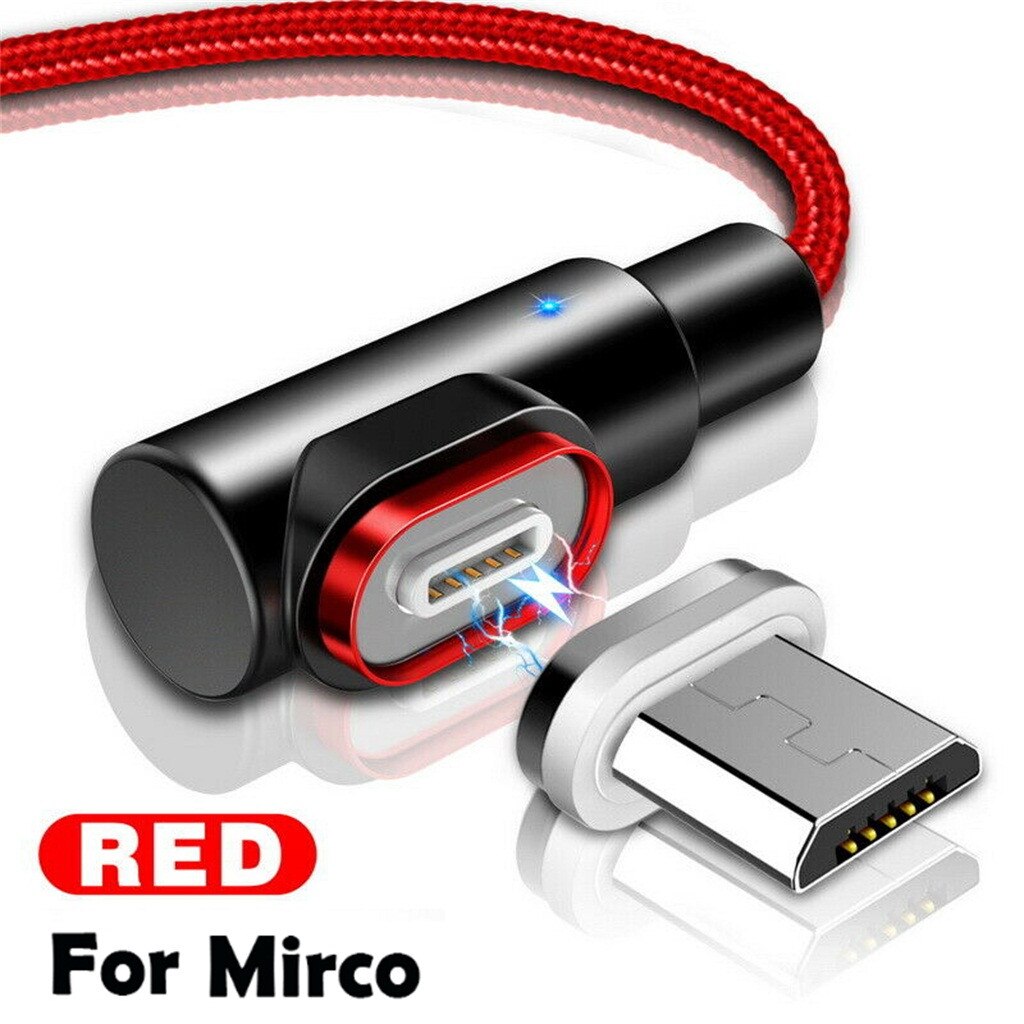 OMESHIN 90 degree Magnetic Cable Micro usb Type C Fast Charging Microusb Type-C Magnet Charger For Xiaomi Android Phone Charger