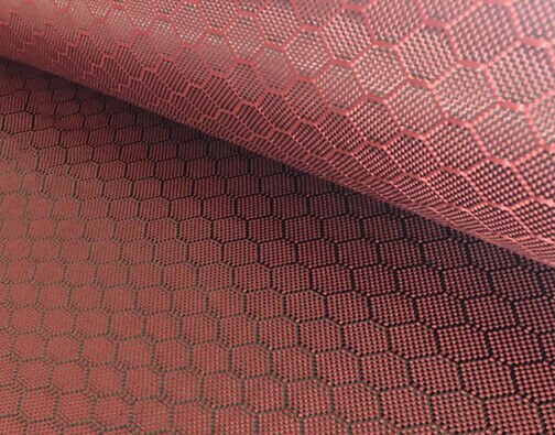 3k echte kohlefasergewebe, hexagonales jacquardgewebe, 240g 100cm breite 50cm länge