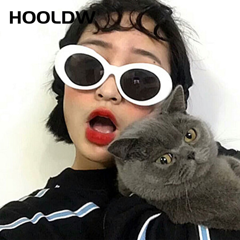 2 st/lot clout goggle kurt cobain solglasögon herr dam vintage ovala runda solglasögon dam  uv400 glasögon gafas de sol