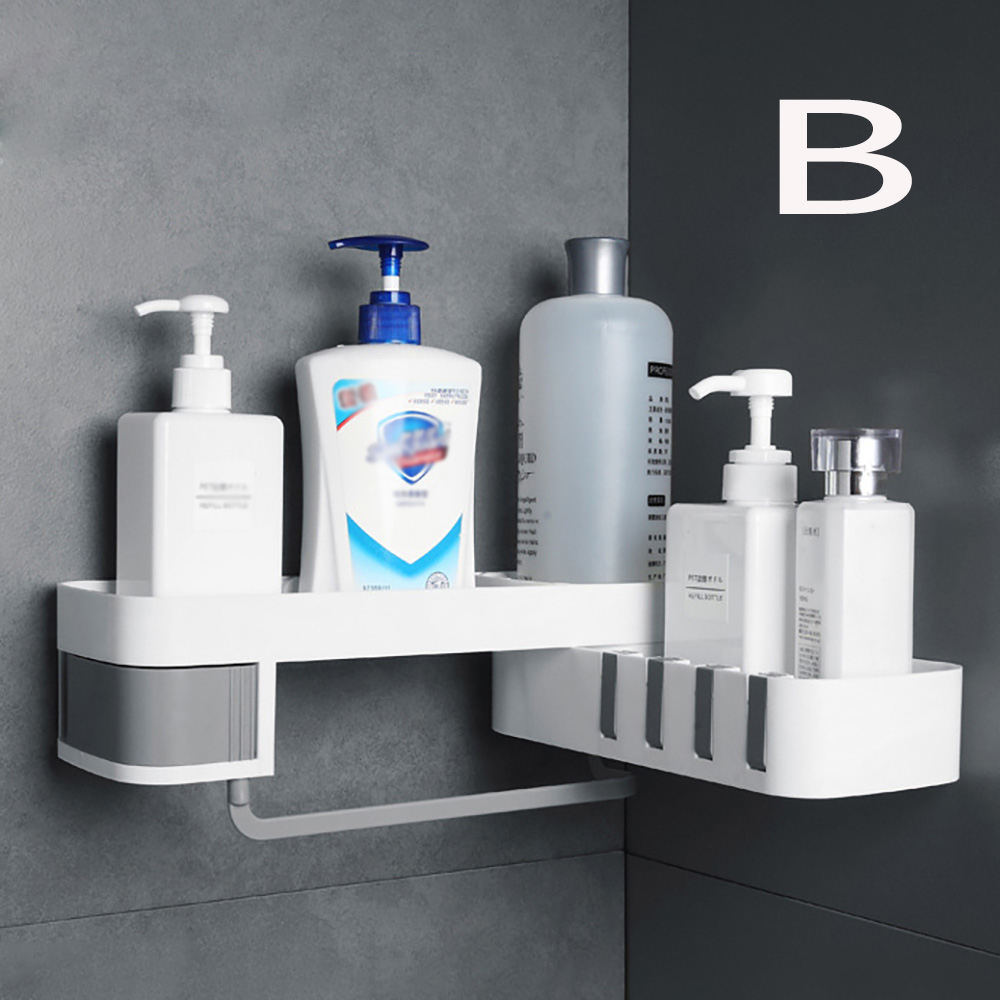 Corner Storage Holder Shelves Space Aluminum Bathroom Shelf Shower Shampoo Soap Cosmetic Shelves Bathroom Accessories Rack