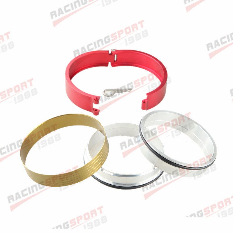 Universal Aluminum 4" Turbo Clamshell Clamps Clamp Red