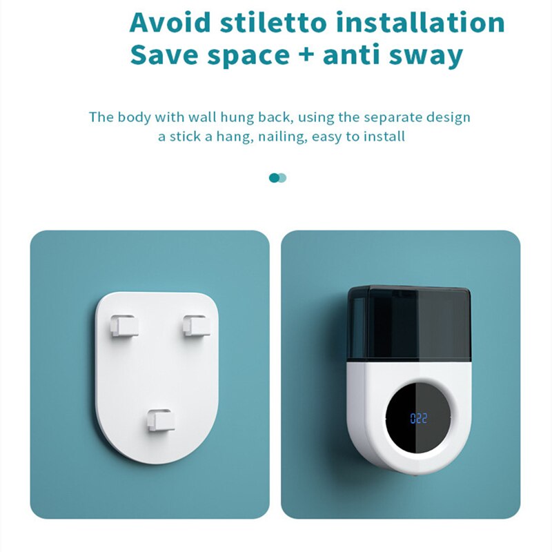 Automatic Induction Foaming Hand Washer LED Display Screen Washing Machine Infrared Sensor Soap Dispenser For Bathroom Wall