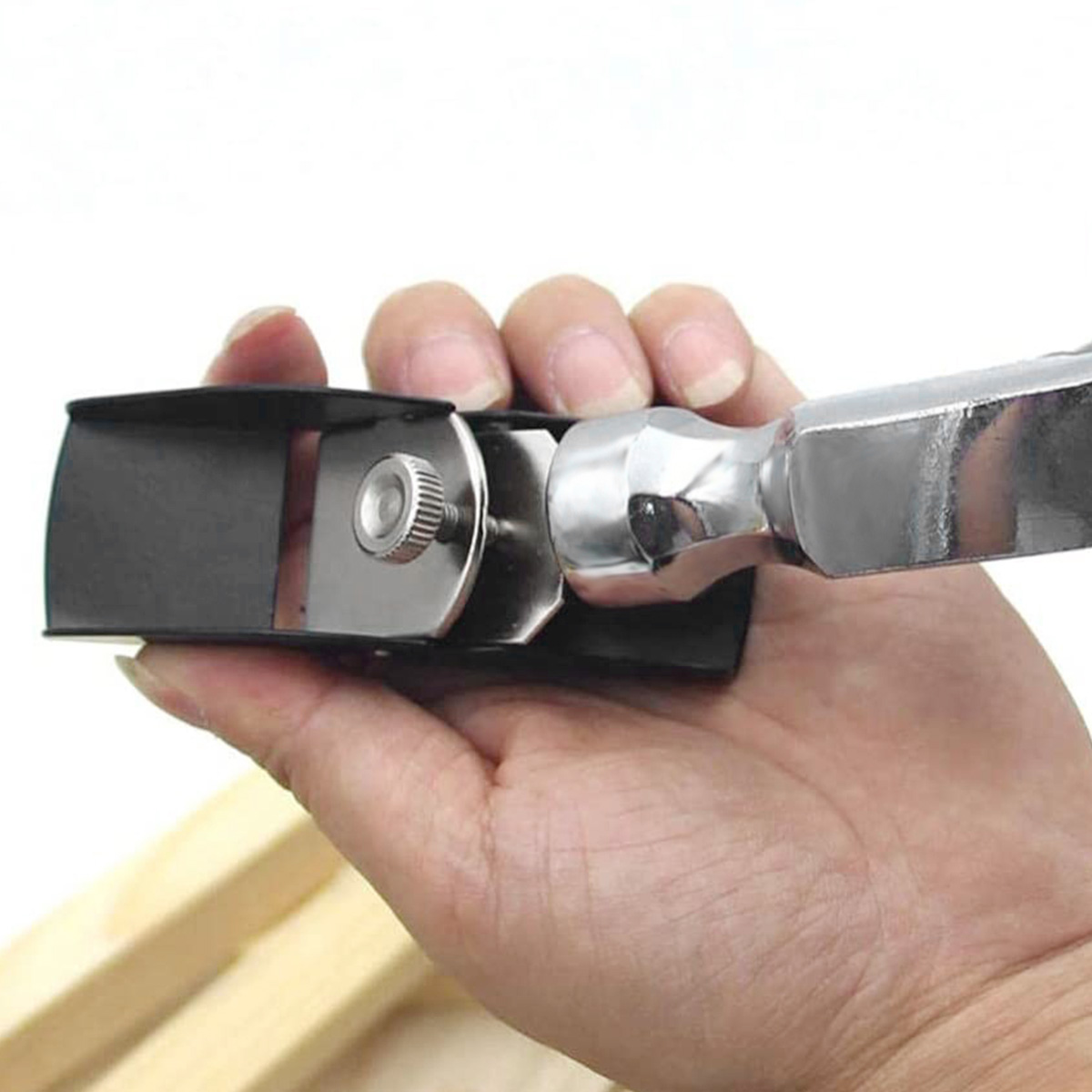 Woodworking Planer Mini Smoothing Wood Trimming Plane Adjustable Flat Bottom Hand Planer for Wood Craft Processing Carving