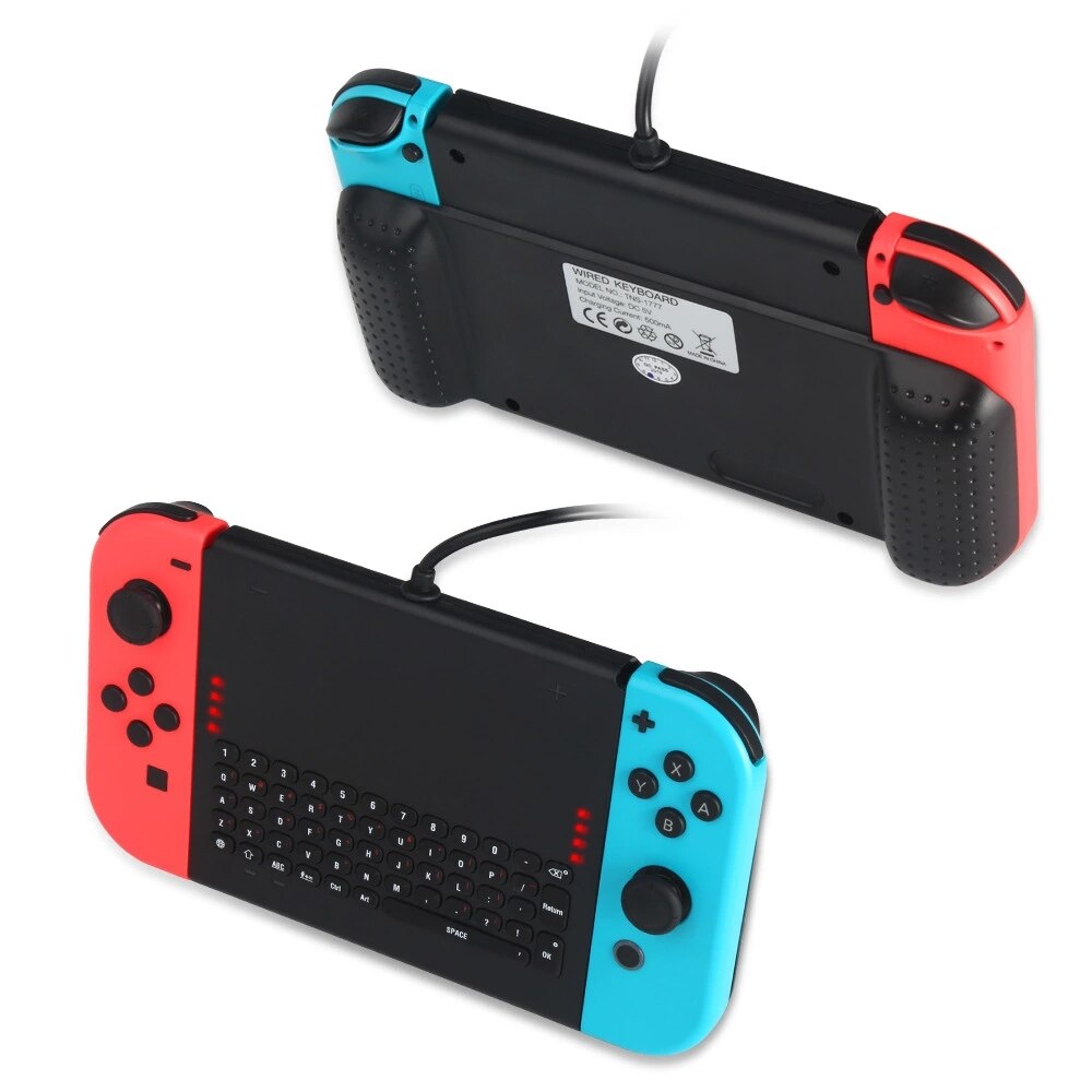 DOBE TNS-1777-Mini teclado con cable y cargador USB para Nintendo Switch
