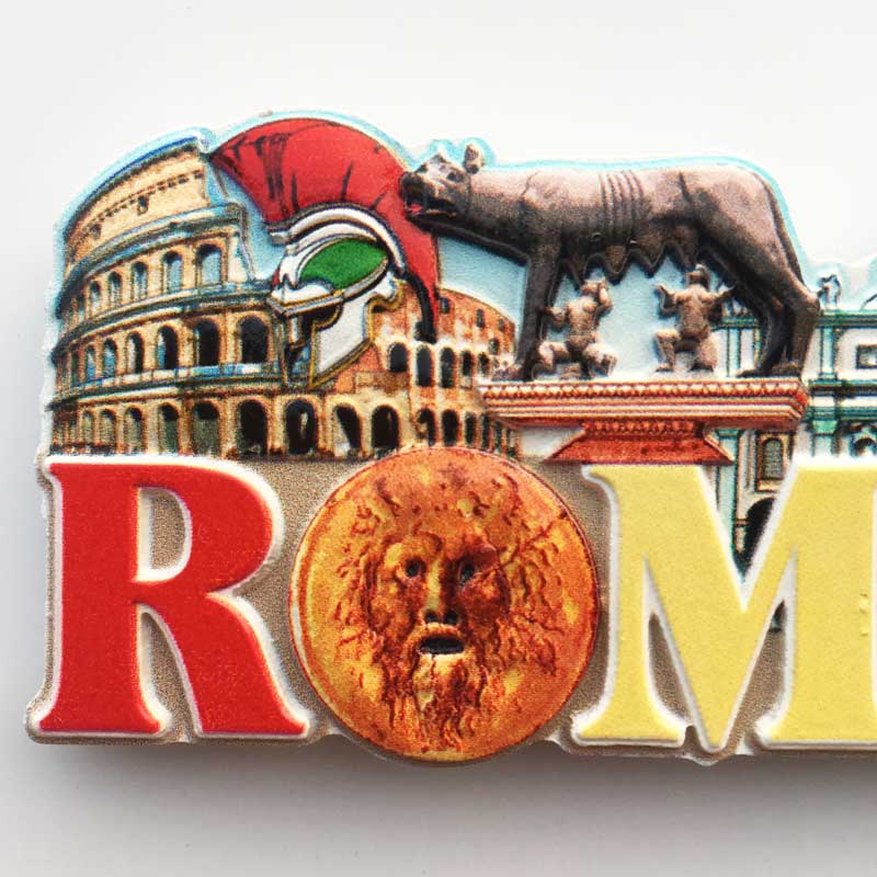Italy Rome tourist souvenir landmarks magnetic stickers refrigerator