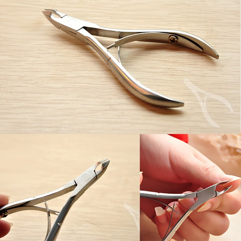 Rvs Cuticle Nipper Cutter Nail Art Clipper Manicure Gereedschap