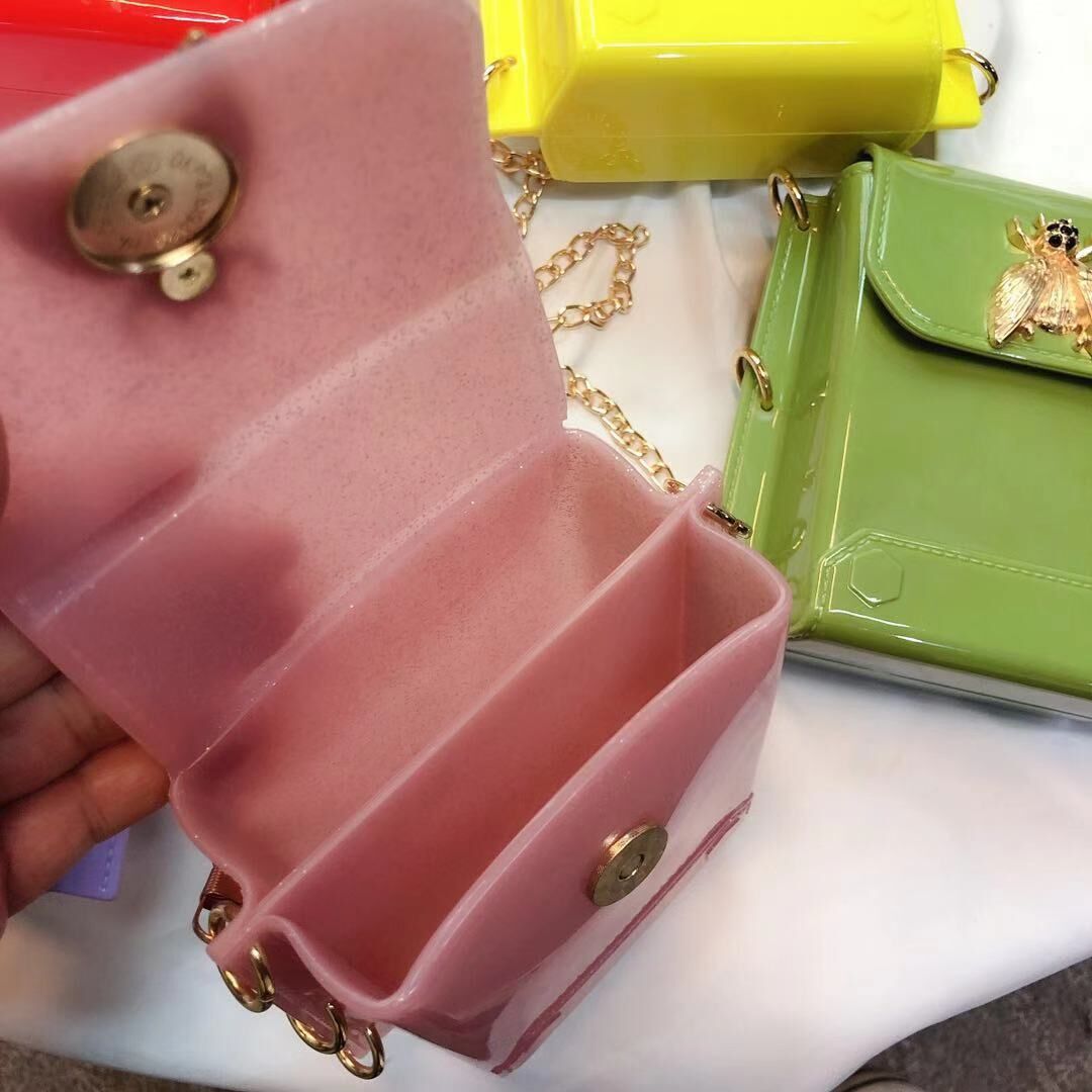 spring and summer mini bee bag shoulder messenger jelly bag live bag