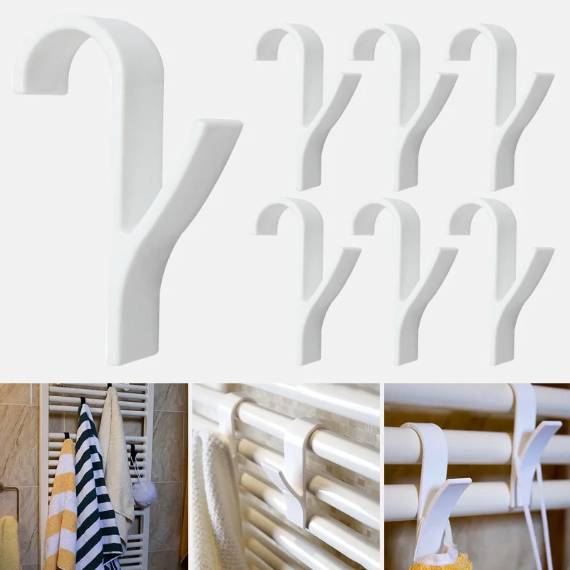 1-4 Stuks Multifunctionele Verwarming Haak Kapstok Handdoekenrek Radiator Beugel Badkamer Haak Kleerhanger Zachte Sjaal Rek Handdoekenrek