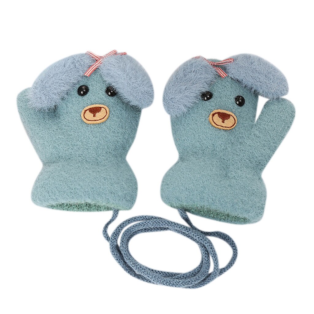 Inverno animali bambini guanti bambini bambini ragazzi ragazze inverno simpatico cartone animato animale caldo maglia guanti spessi Детские Варежки: F