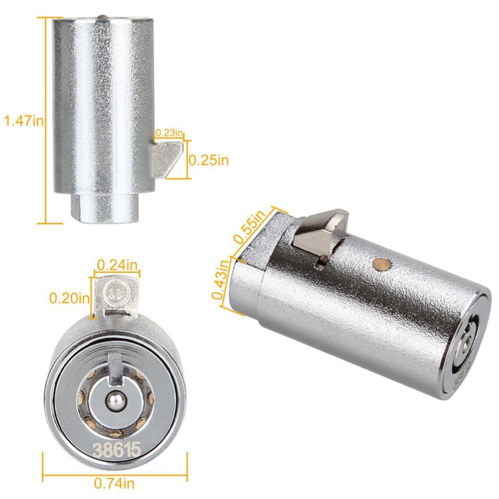 Tubular Key Cylindrical Lock Vending Machine Replacement Lock Cylinder 19mm Push Lock Cylinder For Home Tools