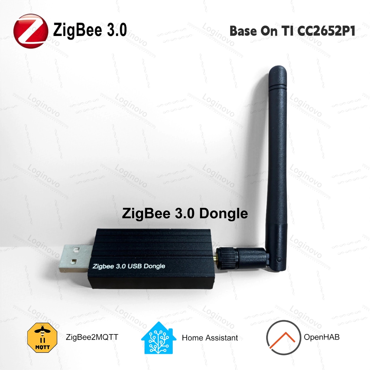 Zigbee 3.0 USB Dongle Universal ZigBee Gateway Hub For Home Assistant ZigBee2MQTT Door Window Temperature Humidity Motion Sensor