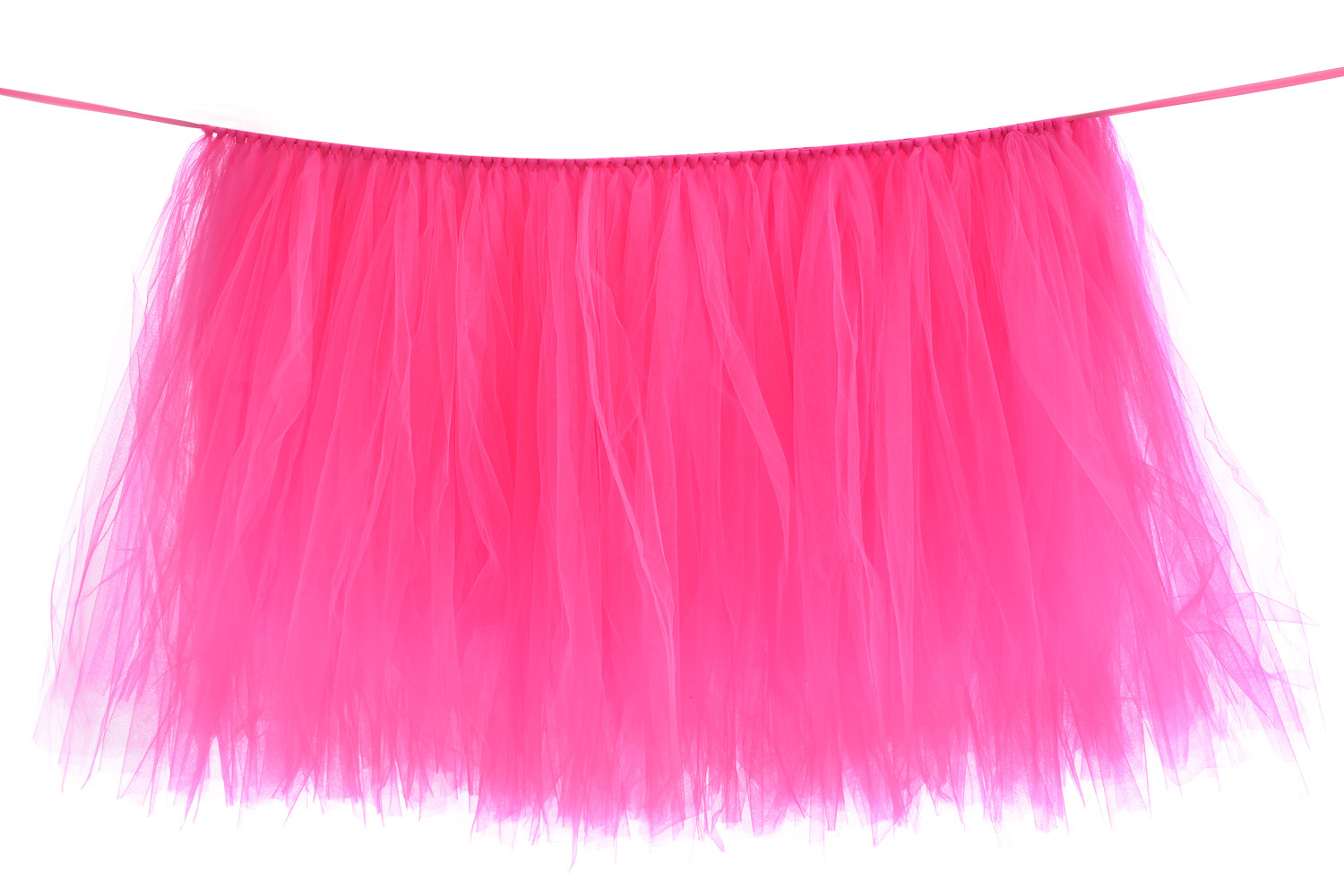100 x80cm Flauschigen Tüll Tutu Tisch Rock Tüll Geschirr Tuch Tabelle Röcke für Baby Dusche Tisch Sockel Hochzeit Dekoration: Rose